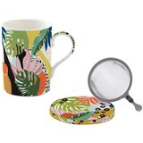 Easy Life Skodelica s cedilom tisana Tropical Vibes 350ml / porcelan, inox, (21317721) Cene