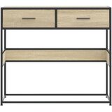  Konzolni stol boja hrasta sonome 90x35x80 cm konstruirano drvo Smeđa | shoptok.hr