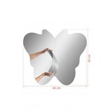 Hanah home ogledalo butterfly silver