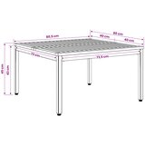  Stolić za kavu Bijela 80 x 80,5 x 45 cm Čvrsto drvo akacije | shoptok.hr