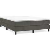 The Living Store Box spring postelja z vzmetnico temno siva 140x200 cm žamet - Box Spring Postelja, (21491423) | Shoptok.si