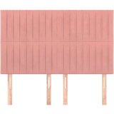  Uzglavlja 4 kom ružičasti 72 x 5 x 78/88 cm baršunasta | shoptok.hr
