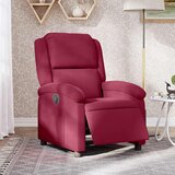 Maison Chic Električni naslanjač - Relax naslanjač vinsko rdeč žamet, (22061594) | Shoptok.si