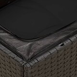  7-dijelni set vrtnih sofa od poliratana s jastucima crni Crna 62 x 62 x 69 cm | shoptok.hr