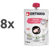 Ontario Kitten pasta s piščancem 8 x 90 g Cene