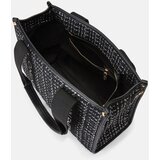 Valentino Shopper torba 'Candle' crna / bijela / bijela melange | shoptok.hr