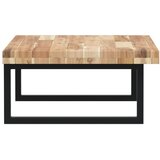  Zidna polica za umivaonik od čelika i masivnog bagremovog drva Smeđa 100 x 50 x 4 cm | shoptok.hr