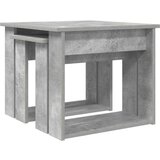  Set kavno mizico 2 pcs Betonsko siva Konstruiran les, (5000120472) | Shoptok.si