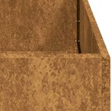 vidaXL Planter Rusty 120x40x80 cm Vremensko odporno jeklo | Shoptok.si