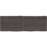 vidaXL Mizna plošča temno siva 120x40x6 cm obdelana trdna hrastovina, (20979686) | Shoptok.si