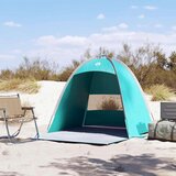 vidaXL Šotor za plažo za 3 osebe morsko zelen vodoodporen | Shoptok.si