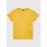 United Colors Of Benetton Majica 3I1XG100M Rumena Regular Fit | Shoptok.si