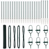 vidaXL Heksagonalna ograja Zelena 1.4x50 m Jeklo, Ograjni stebri s konico 13 kos Ø32 mm 160 cm Galvanizirano jeklo Cene