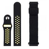 Just In Case zamenske narukvice 2u1 za pametne satove 20mm black-black