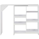 vidaXL barski stol s pomičnom policom bijeli 138 x 39 x 110 cm | shoptok.hr