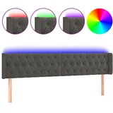  LED uzglavlje tamnosivo 183x16x78/88 cm baršunasto | Eponuda.ba