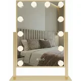Stensko ogledalo LED HOLLYWOOD L.Gold 30x40
