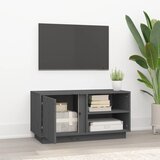 TV ormarić sivi 80 x 35 x 40,5 cm od masivne borovine | shoptok.hr