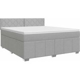  Boxspring krevet s madracem Svjetlosiva 140 x 190 cm Tkanina | shoptok.hr