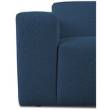Scandic Temno modra kotna sedežna garnitura iz tkanine bouclé (v obliki črke "U") Roxy – | Shoptok.si