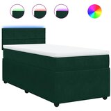 Box spring krevet s madracem tamnozeleni 80 x 200 cm baršunasti | shoptok.hr