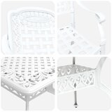  Set od 3 Bijela Lijevani aluminij Velik Ukrasni umetci | shoptok.hr