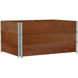  Okviri za palete 3 kom smeđi 120 x 80 cm od masivne borovine | Eponuda.ba