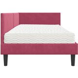  Kutni krevetni okvir s madracem 2 kom. Vinska crvena 90 x 190 cm | Shoptok.si