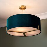  Endon 95839 - Luster na šipci HAYFIELD 3xE27/40W/230V mesing/zeleno | Eponuda.com