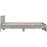  Okvir za krevet s uzglavljem i LED siva boja betona 160x200 cm | shoptok.hr