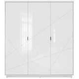 MID.YOU omara s klasičnimi vrati, bela, bela, visoki sijaj | Shoptok.si