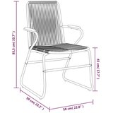 vidaXL 5-dijelni vrtni blagovaonski set od PVC ratana crni | shoptok.hr