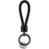 INF Pleteni obesek za ključe iz vrvi - eleganten obesek za ključe za avto Black, (21779021) | Shoptok.si
