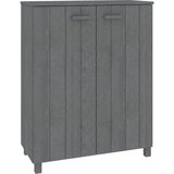 vidaXL Omara za čevlje HAMAR temno siva 85x40x108 cm trdna borovina, (20709956) Cene