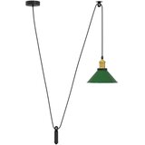 VISILICA podesiva po visini E27 sjajno zelena Ø 22 cm metal | shoptok.hr