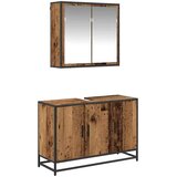 vidaXL set namještaja za kupaonicu 2 pcs staro drvo 90 x 33 x 60 cm | shoptok.hr
