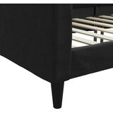  Dnevni krevet crni 90 x 200 cm od tkanine | shoptok.hr