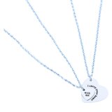IZMAEL Ogrlice Duo Heart - Srebrna | Shoptok.si
