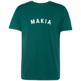 Makia Majica 'Pujo' smaragdno zelena / bijela