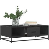 vidaXL Stolić za kavu crni 100x57x35 cm konstruirano drvo i metal | shoptok.hr