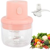  Aku. prenosni sekljalnik zelenjave in zelišč 250ml USB roza Cene