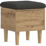  Klupa za odlaganje s jastučićem Hrast artisan 42 x 42 x 46 cm | shoptok.hr