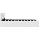  Hidraulični okvir za krevet umjetna koža LED bijeli 120x200 cm | shoptok.hr