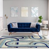 Asiatic Carpets Prašno modra preproga 200x290 cm Nova Retro Blue – | Shoptok.si