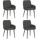 vidaXL Jedilni stoli 4 pcs Umetno usnje Črna 57 x 50 x 85 cm, (5000296792) | Shoptok.si