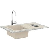 Umivalnica Bež 780 x 500 mm 80% Kvarc in 20% Smola - - Bež - 17.82 - 780 x 500 mm - 2025-vidaXL-Uvoz_2 | Shoptok.si