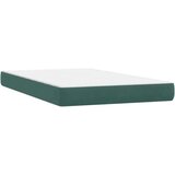 Box spring postelja z vzmetnico temno zelena 120x210 cm žamet, (21791812) | Shoptok.si
