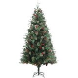 vidaXL božićno drvce sa šiškama zeleno 225 cm PVC i PE | shoptok.hr