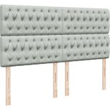  Krevet s oprugama i madracem svjetlosivi 200x200 cm baršunasti | shoptok.hr