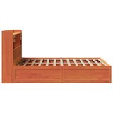  Posteljni okvir brez vzmetnice vošč. rjav 150x200 cm borovina, (21611780) | Shoptok.si